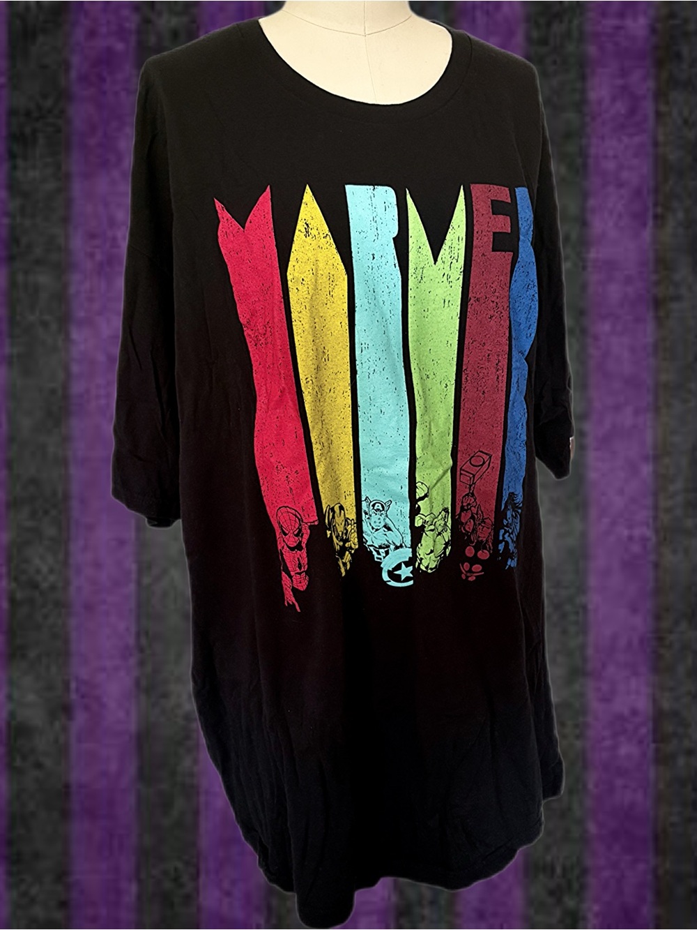 Marvel Avengers Black Graphic Tee 4XL
